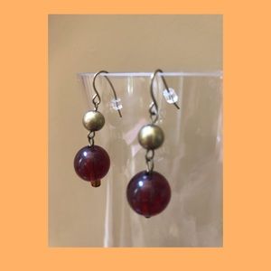 Antique gold/amber Earrings